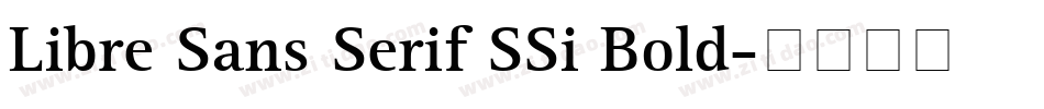 Libre Sans Serif SSi Bold字体转换